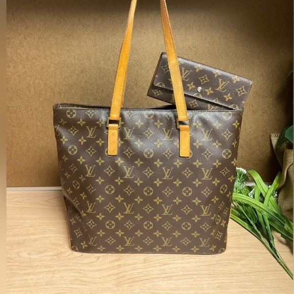 Louis Vuitton Handbags - ✅AUTHENTIC LARGE BAG+WALLET Louis Vuitton Brown Monogram Tote Bag